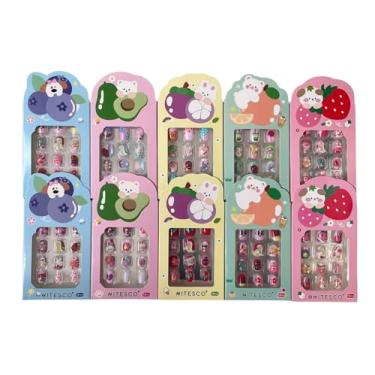 Imagem de Unha Postiça Infantil Com Desenhos Animados, Divertida E Fácil De Aplicar. Perfeita Para Crianças Que Amam Se Produzir, Traz Modelos Delicados, Confortáveis E Seguros Para Uso Diário Ou Festas.