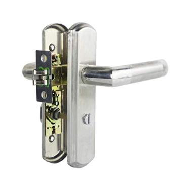 Imagem de Fechadura de porta silenciosa de aço inoxidável para quarto, maçaneta interna de segurança, fechadura silenciosa, ferragens domésticas