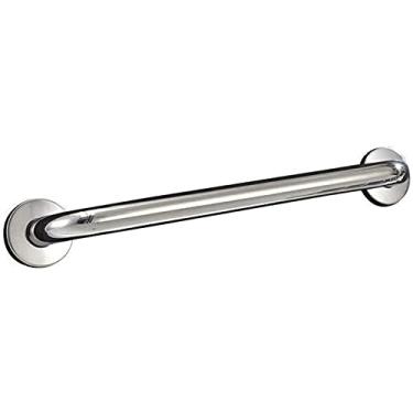 Imagem de LUOFDCLDDD Barra de apoio de segurança, corrimão cromado polido para banheiras e chuveiros, suporte de segurança, trilho antiderrapante, barra de apoio de aço para idosos deficientes/prata/40 cm