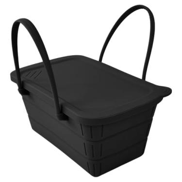 Imagem de Balde de gelo grande | Balde de cerveja dobrável de silicone com tampa - grande capacidade, suprimentos de festa para piqueniques, piscina, churrasco, reuniões, bar em casa, passeios na praia