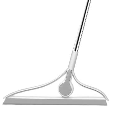 Imagem de Vassoura de rodo - Vassoura de limpeza de piso - Ferramenta de limpeza antiaderente de silicone leve multifuncional para pisos, azulejos, cozinhas, casas, paredes de vidro, banheiro