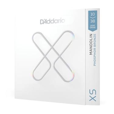 Imagem de D'Addario Cordas de bandolim - Cordas de bandolim revestidas - Bronze fosforoso XS - Para bandolim de 8 cordas - Vida máxima, sensação suave - XSM1038 - Leve, 10-38