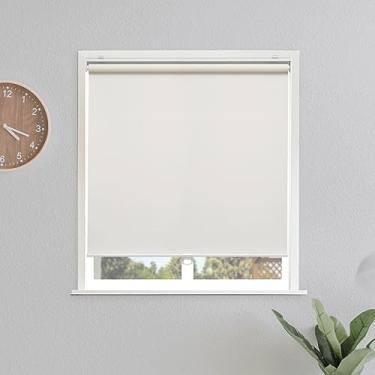 Imagem de Sunoff Persianas blackout sem fio para janelas com isolamento térmico fácil de instalar para sala de estar, quarto, casa, escritório bege 38 cm L x 162 cm A