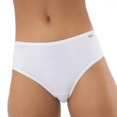 Imagem de Calcinha Delrio 50707.1 Lateral Média Algodão T. P/EG, P, Branco