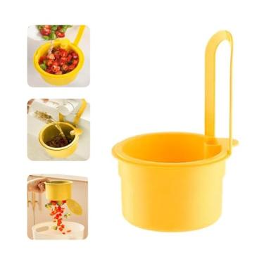 Imagem de Cesta de drenagem de pia suspensa, despejo automático de pia de cozinha, coletor de resíduos de alimentos, filtro de torneira multifuncional para cozinha, fácil de instalar