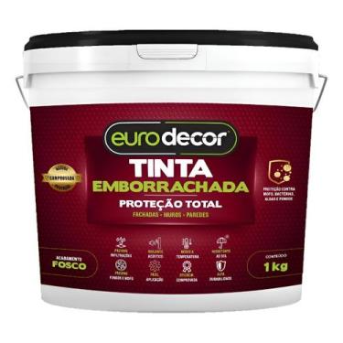 Imagem de Tinta Emborrachada Impermeabilizante Eurodecor 1kg Cinza Grafite