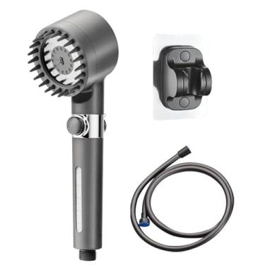 Imagem de 2023 Novo Chuveiro de Massagem Multifuncional com 3 Modos Ajustáveis Bico Antiobstrução Algodão PP Botão Parada Pulverização Alta Pressão 22 Faixas Instalação Fácil ABS para Adultos Crianças Pets Casa