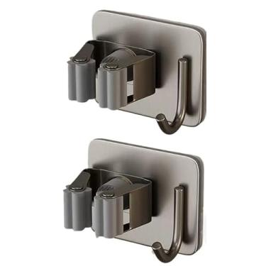 Imagem de Suporte De Parede Autoadesivo Em AçO InoxidáVel – Suporte Para Vassoura(2)