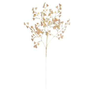 Imagem de Naroote Grama Plástica Artificial Em Forma de Coração Dourado para Decoração Festiva de Feriado Haste de Fio de Ferro de 26,8 Polegadas para Celebração do Dia Dos Namorados