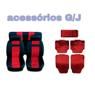 Imagem de kit1 vermelho/capa nylon+acessório p Clio sedan 2003 - G/J