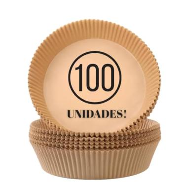 Imagem de Kit com 100 Formas De Papel Para AirFryer Descartável