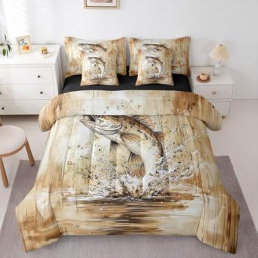 Imagem de Conjunto de cama infantil de 7 peças, Queen, para decoração de quarto de meninos e meninas, conjunto de edredom selvagem com lençóis, fronhas e capa de almofada de microfibra, mulheres e homens, casa
