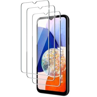 Imagem de Para Samsung Galaxy A14 4G 5G, vidro temperado com protetor de tela