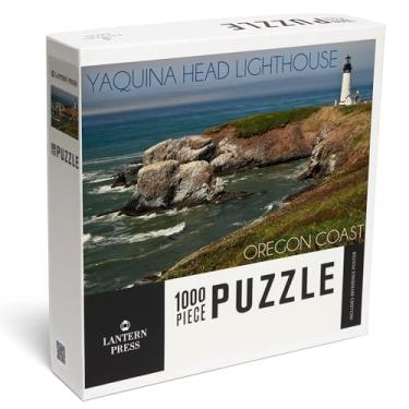 Imagem de Lantern Press Yaquina Head Lighthouse, Oregon Coast 1000 Piece Jigsaw Puzzle for Adults, Made in USA with Reference Poster