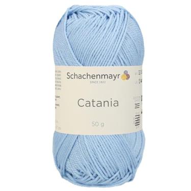 Imagem de 4 novelos/pacote Schachenmayr (SMC) Catania Originals Yarn, cada bola 50 g (125 m), 100% algodão mercerizado para fio de tricô e crochê, peso esportivo, 173 - azul claro