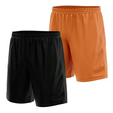Imagem de Kit 2 Calção Short Futebol Basquete Vôlei Bermuda Dry Treino Academia-Masculino