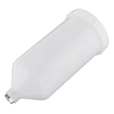Imagem de QccHieUs Copo para pulverizador de tinta, lata de tinta com rosca interna, acessórios para pulverizador de ar, conector rosqueado, alimentação branca,