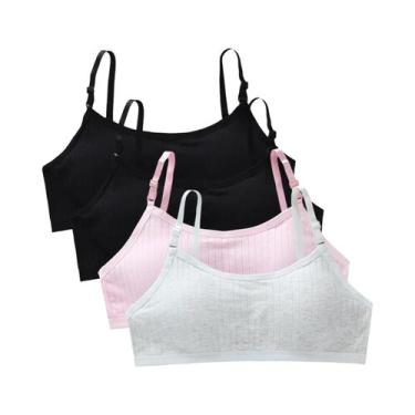 Imagem de Sutiãs De Treinamento Para Meninas Adolescentes 4 Peças Sem Costura Co