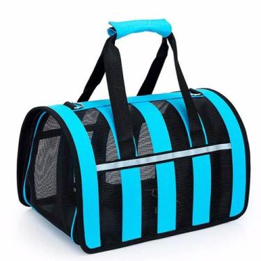 Imagem de Bolsa Transporte Pet Gato Cachorro Animais Estimaçao Faixa Refletiva P