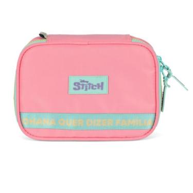 Imagem de Estojo Box Stitch Ohana Rosa ET50084SC Luxcel Lançamento 2026
