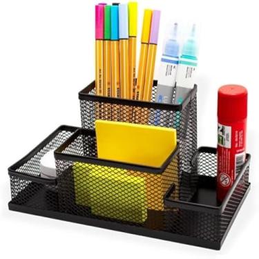 Imagem de Cesta aramada organizadora para mesa, escritorio e diversos acessorios, funcional.