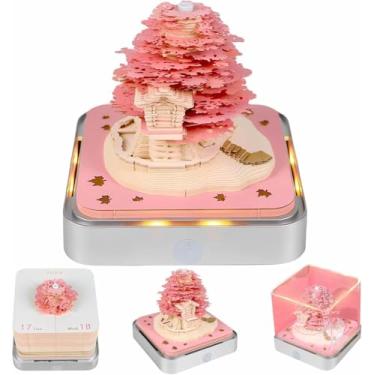 Imagem de Calendário 3D 2026 revele o calendário do ano 2026 árvore criativa 3D bloco de notas calendário artística, faça você mesmo, presente de casa, presente de escultura para escola, escritório em casa