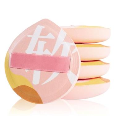 Imagem de Esponja de maquiagem para corretivo de base e pó, esponja de liquidificador sem látex para maquiagem natural e fácil, macia, longa duração, adequada para iniciantes, ferramentas de maquiagem de beleza