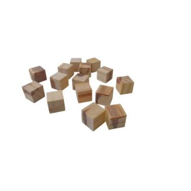 Imagem de 148 Cubos Com Nó Madeira Tamanho 2 X 2 X 2 Cm - SmallDesign777