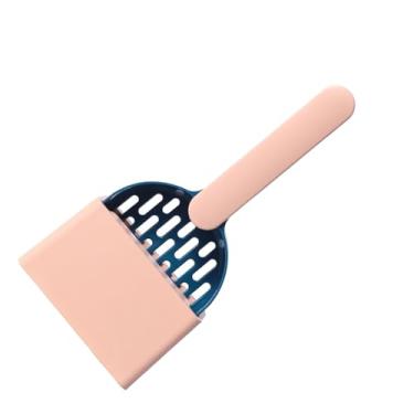 Imagem de GLOGLOW Colher para Areia de Gato, Peneira de Plástico ABS Com Base de Armazenamento, Colher Leve para cocô de Gatinho para Caixa de Areia, Loja de Animais Domésticos e Hospital (Azul e Rosa)
