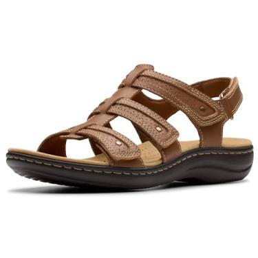 Imagem de Clarks Sandália feminina Laurieann Ivy, Couro bronzeado, 9.5 Narrow