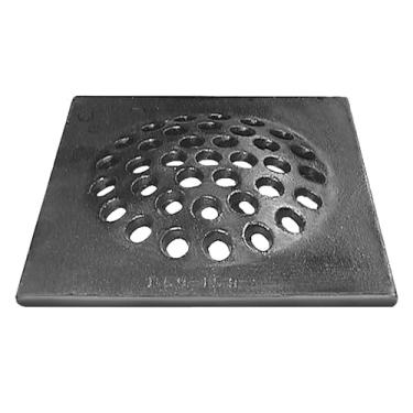 Imagem de Jones Stephens D59156 Ralo de piso quadrado de ferro fundido 5-11/40.6 cm - N/A