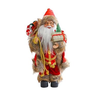 Imagem de Kuntesetty Estatueta de Papai Noel para Decoração de Natal, Boneco Colecionável de Papai Noel, Enfeite de Mesa para Lareira No Ano, Style B, Tamanho real