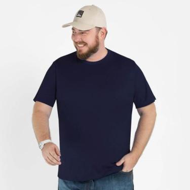 Imagem de Camiseta Masculina Básica Plus Size - Fore, Azul escuro, G1