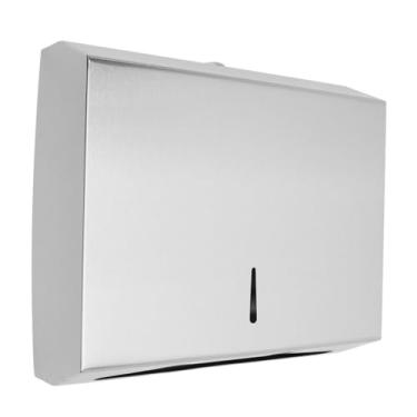 Imagem de Suporte de Caixa Papel Higiênico Aço Inoxidável Multifuncional para Parede Dispenser Estiloso e -ferrugem Cozinha Banheiro Garagem Economiza Espaço