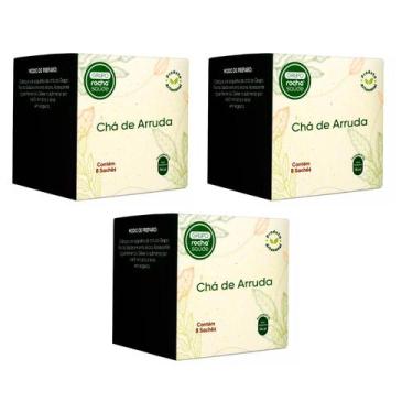 Imagem de Chá de Arruda Ruta Graveolens em Sachês Kit 3cx Natural - Rocha Saúde