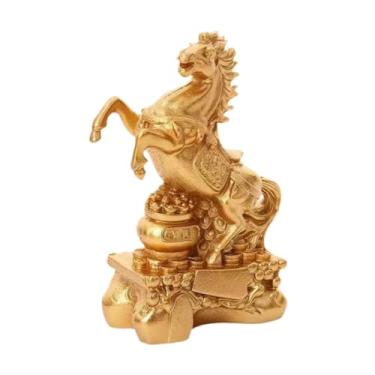 Imagem de Generic Estátua de Cavalo, Estatueta Decorativa, Obra de Arte Colecionável, Escultura de Animal, Ornamento para Escritório, Mesa, Corredor, Lareira, Interior