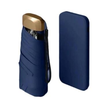 Imagem de Mini Vinil Folding Pocket Umbrella, Proteção UV Ultravioleta, Sun Shad