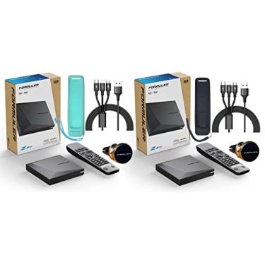 Imagem de Formuler Z11 Pro Android 11 banda dupla 5G Gigabit LAN 2GB RAM 16GB ROM 4K + suporte extra magnético para carro + carregador extra 3 em 1 + capa de silicone extra para controle remoto, pacote com 2