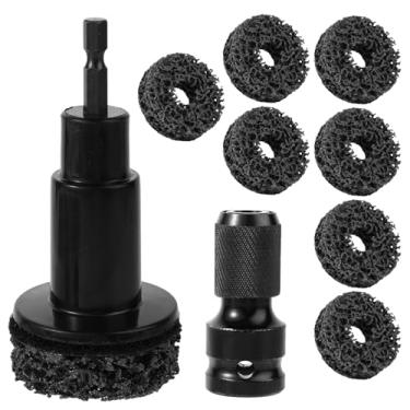 Imagem de Kit Retífica de Cubos Roda, Inclui Adaptador Cabeçote de Esmerilhamento e 7 Discos para Limpeza Parafusos Cubos Rotores Roda Chaves Impacto 1/2 e Furadeiras Elétricas com Encaixe Hexagonal 1/4