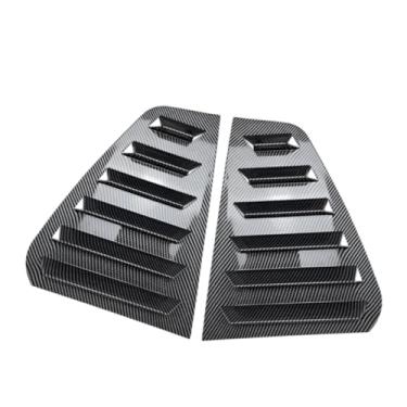 Imagem de MACHSWON Louvers de janela traseira, acabamento de persiana de janela traseira de carro, compatível com Volkswagen Golf 6 MK6 2008-2012 (após junho de 2008), acabamento de aparência de fibra de