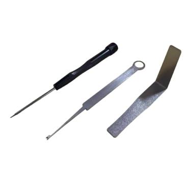 Imagem de oshhni Conjunto de 3 chaves de fenda para reparo de instrumentos de de madeira, com gancho de mola compacto antiderrapante para clarinete, fagote e