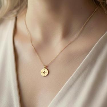 Imagem de Colar da amizade, pingente de boa sorte, corrente com cartão de mensagem, cartão de presente para mulheres, F, Liga de aço, Sem Pedra Preciosa