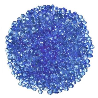 Imagem de EDSRDUS 350 g (0,3 kg) pedras de vidro do mar de cores mistas irregulares pedras de vidro lisas para aquário rochas enchimentos de vasos DIY artesanato vasos de plantas decoração de casa pedras de