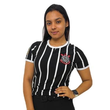 Imagem de Camisa Corinthians Retrô Democracia 1982 Coimbra - Feminina-Feminino