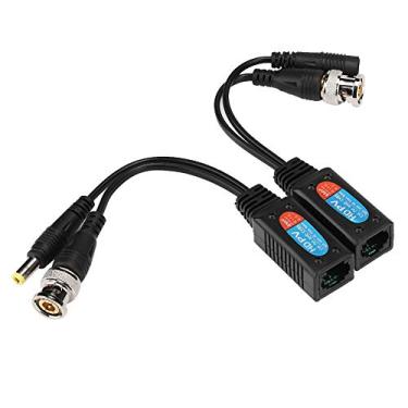 Imagem de Luqeeg Transceptor Balun de Potência de Vídeo Com Chip de Proteção contra Raios para Transmissão Estável de Sinais HD-CVI/AHD/TVI/CVBS 12-48V para de Câmera de Segurança