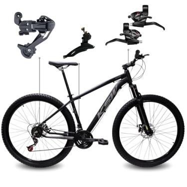 Imagem de Bicicleta Aro 29 KSW XLT 21 Marchas Quadro Alumínio Freio a Disco Mecânico MTB (Preto e prata, 15)