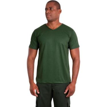 Imagem de Camiseta Basica Malha PV Gola V Trabalho Casual - Fardas Uniformes,  M