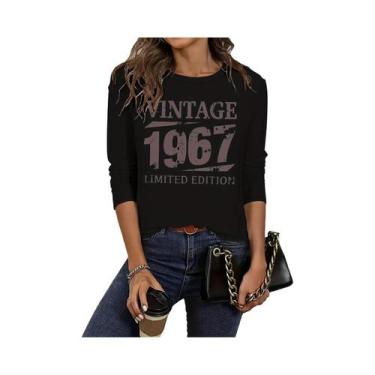 Imagem de Camiseta Feminina Solta E Confortável De Algodão Com Estampa Gráfica D