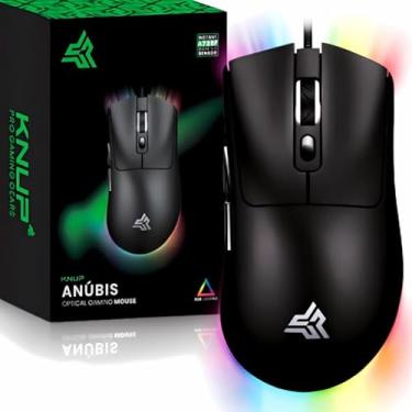 Imagem de Mouse Gamer Anubis MU021 USB com LED, Design Ergonômico, Alta Precisão para Jogos e Uso Profissional – PC e Notebook