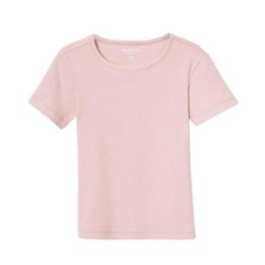 Imagem de Blusa Hering Manga Curta Infantil Menina Em Ribana-Feminino
